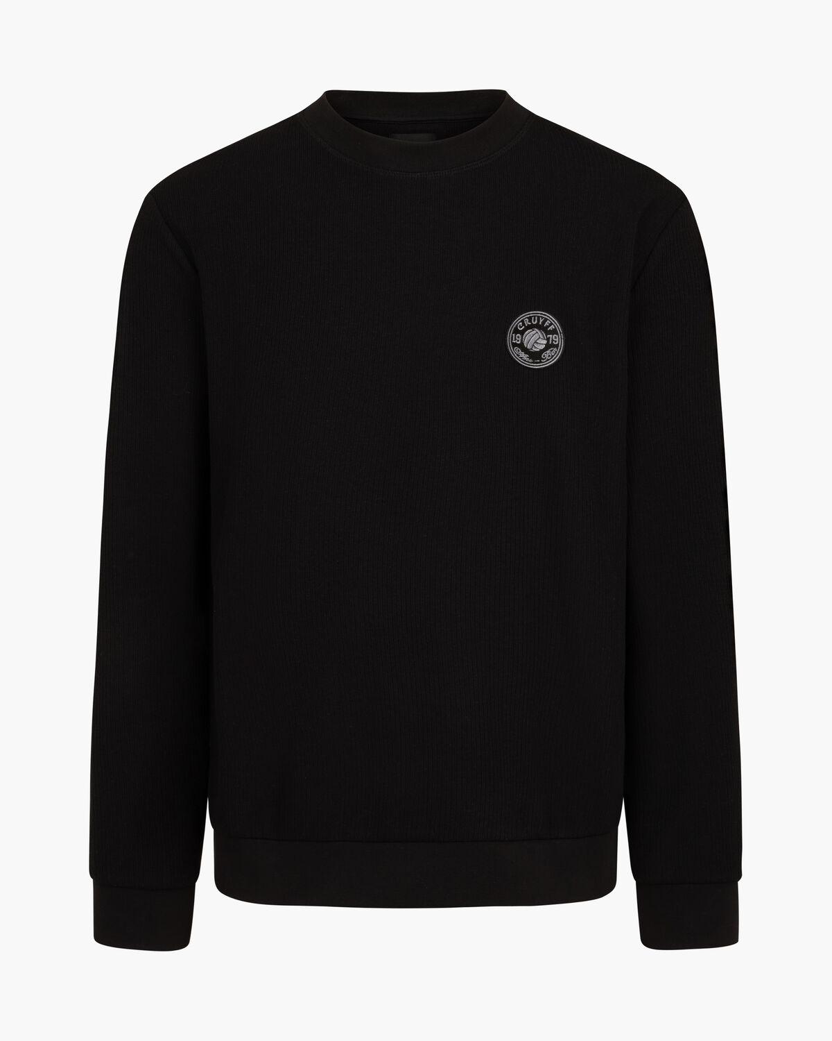 Retro Badge Jumper, Black, hi-res